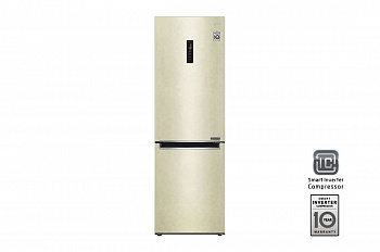 Холодильник LG GA-B459MESL | 341л | 595 × 1860 × 682 мм | Бежевый