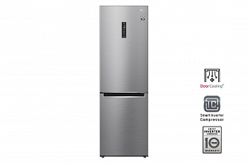 Холодильник LG GA-B459MMQM | Объем 341л | DoorCooling+ | Складная полка | Серебристый