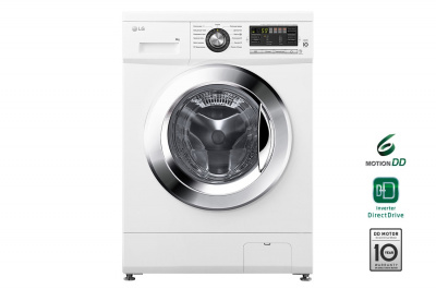 Узкая стиральная машина LG F1096ND3, прямой привод, 6кг