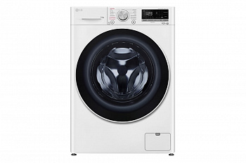 Узкая стирально-сушильная машина LG F2V5HG0W с паром, 7/5 кг