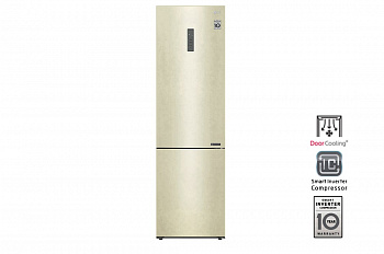 Холодильник LG GA-B509CEWL | DoorCooling⁺ | 419л | Бежевый
