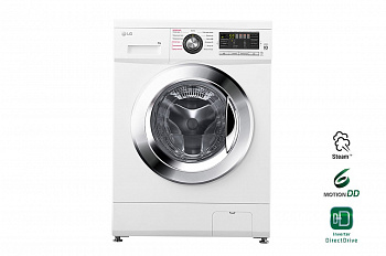 Стиральная машина суперузкая LG F1096SDS3 с паром, 4 кг