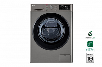 Узкая стиральная машина LG F2J5HS6S, функция пара Steam, 7кг