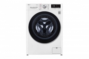 Стиральная машина узкая LG F2V7GW1W с паром, технология AI DD, 8,5 кг