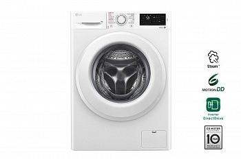 Cтиральная машина LG F4M5TS3W, функция пара Steam, 8кг